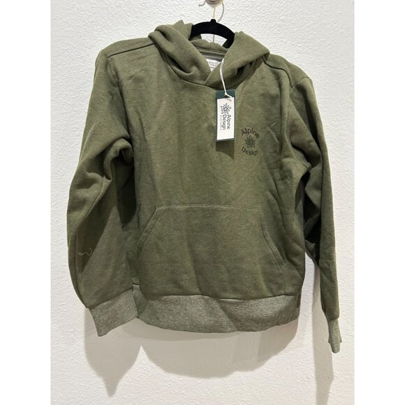 NWT Alpine Design Women L Fleece Hoodie Medium Olive Haze Heather - Picture 1 of 3